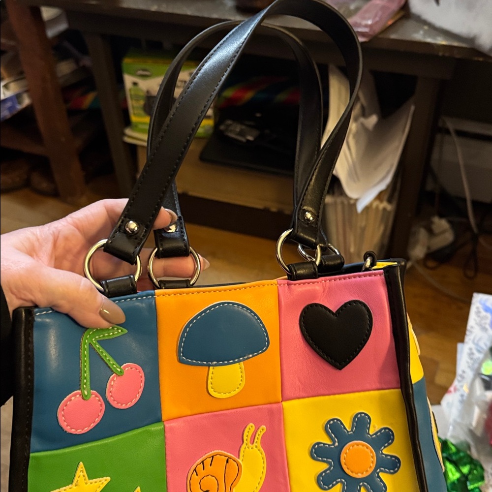 Delia*S Multicolor Patchwork Shoulder Bag - image 2